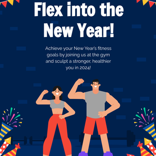 Happy New Year gym wallpaper