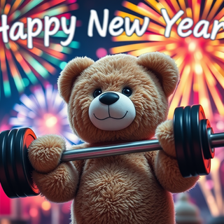 Happy New Year gym wallpaper