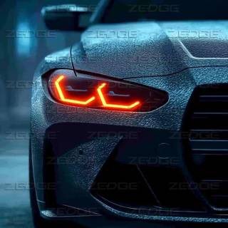 Neon sports car wallpaper