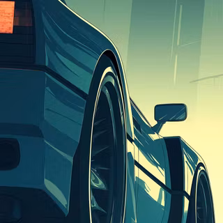 Neon sports car wallpaper