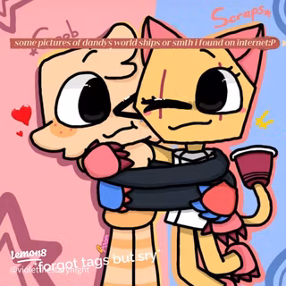 Dandy's World ships wallpaper