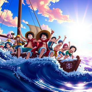Luffy ship wallpaper