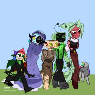 Dandy's World ships wallpaper