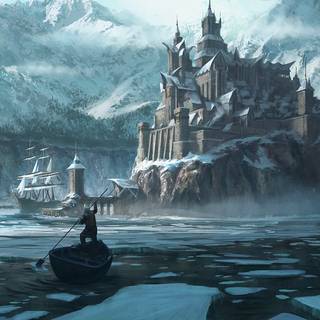 Winter fantasy art wallpaper