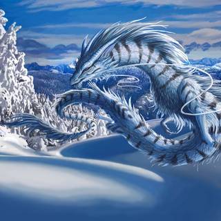 Winter fantasy art wallpaper