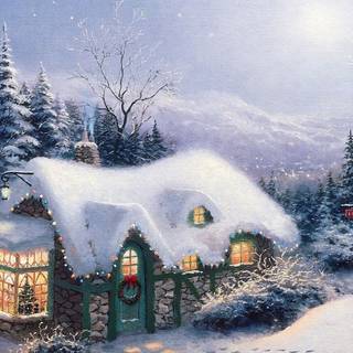 Winter fantasy art wallpaper