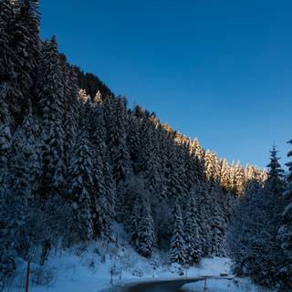 4k road winter wallpaper