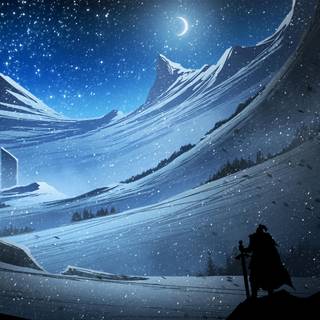 Winter fantasy art wallpaper