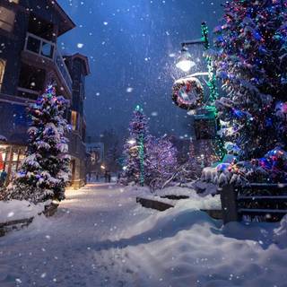 Winter Christmas New Year wallpaper