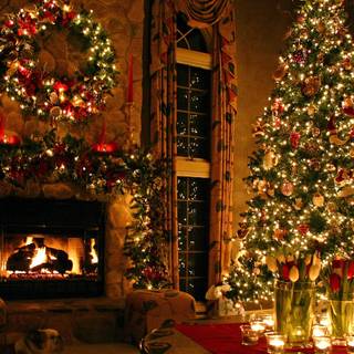 Winter Christmas New Year wallpaper