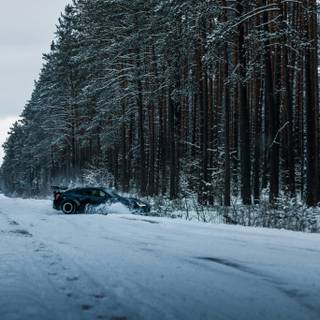 Winter sports car wallpaper