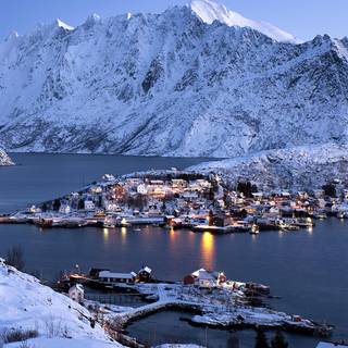 Winter Norway iPhone wallpaper