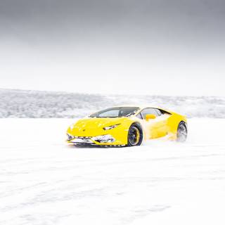 Winter sports car wallpaper