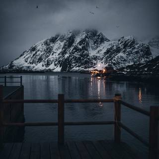 Winter Norway iPhone wallpaper