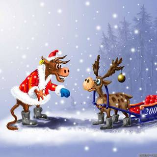 Christmas crazy wallpaper