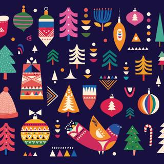 Artistic Christmas wallpaper