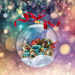 Artistic Christmas wallpaper