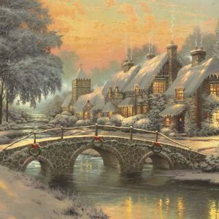 Artistic Christmas wallpaper