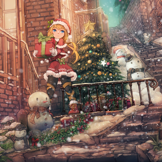 Christmas anime desktop wallpaper