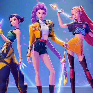 Christmas Kpop Demon Hunters wallpaper