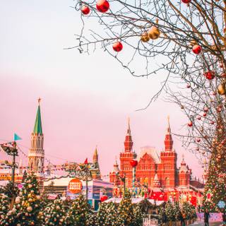 Moscow Christmas wallpaper