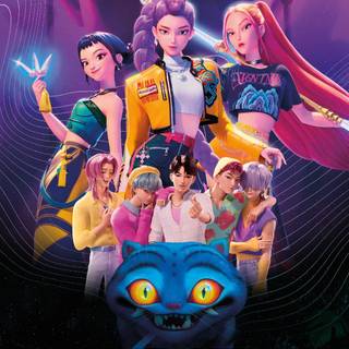 Christmas Kpop Demon Hunters wallpaper