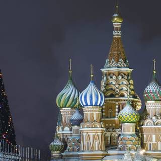 Moscow Christmas wallpaper