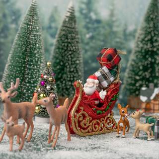 Miniature Christmas wallpaper