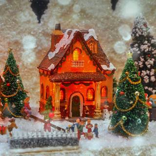 Miniature Christmas wallpaper