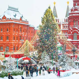 Moscow Christmas wallpaper