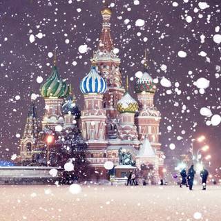 Moscow Christmas wallpaper