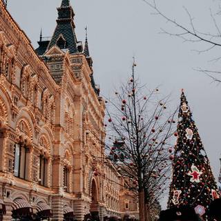 Moscow Christmas wallpaper