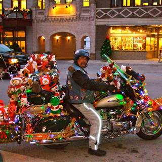 Motorcycle Christmas wallpaper