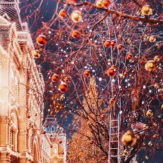 Moscow Christmas wallpaper