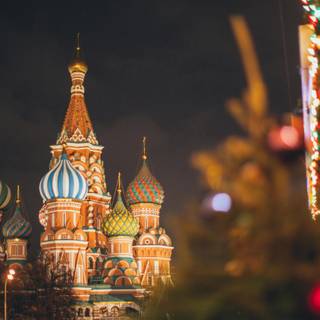 Moscow Christmas wallpaper