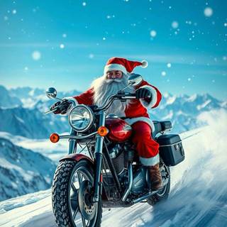 Motorcycle Christmas wallpaper