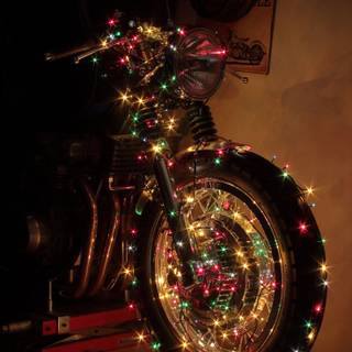 Motorcycle Christmas wallpaper