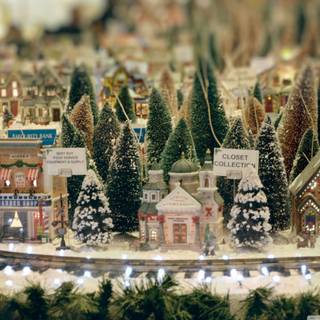 Miniature Christmas wallpaper