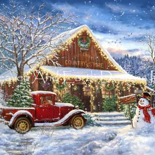 Miniature Christmas wallpaper