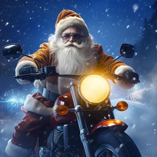 Motorcycle Christmas wallpaper