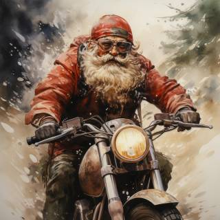 Motorcycle Christmas wallpaper