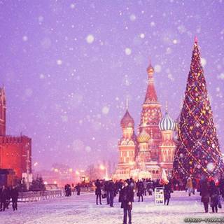 Moscow Christmas wallpaper
