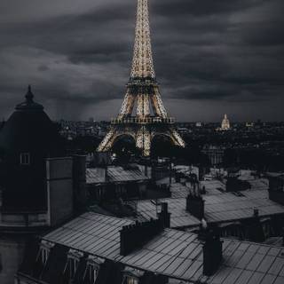 Dark Paris wallpaper