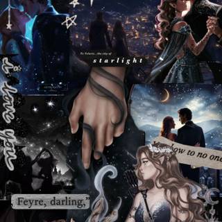 Feyre and Rhysand wallpaper