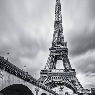 Dark Paris wallpaper