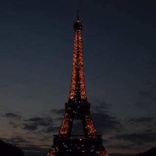 Dark Paris wallpaper