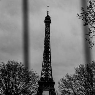 Dark Paris wallpaper