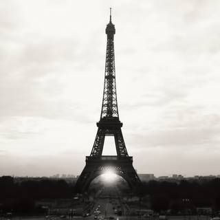 Dark Paris wallpaper