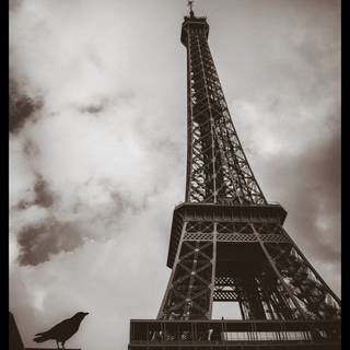 Dark Paris wallpaper