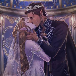 Feyre and Rhysand wallpaper